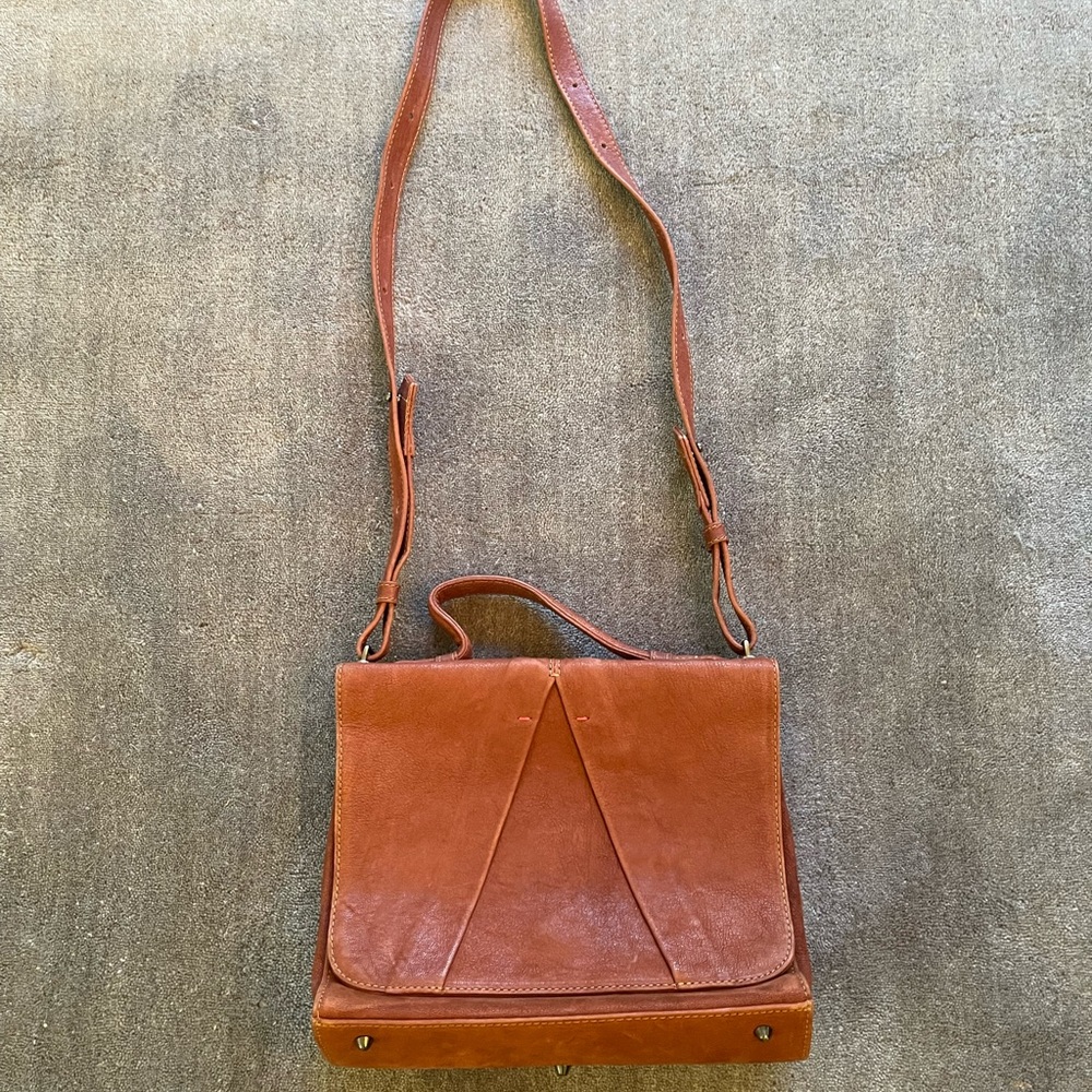 Morton & Hudson Washed Leather Satchel